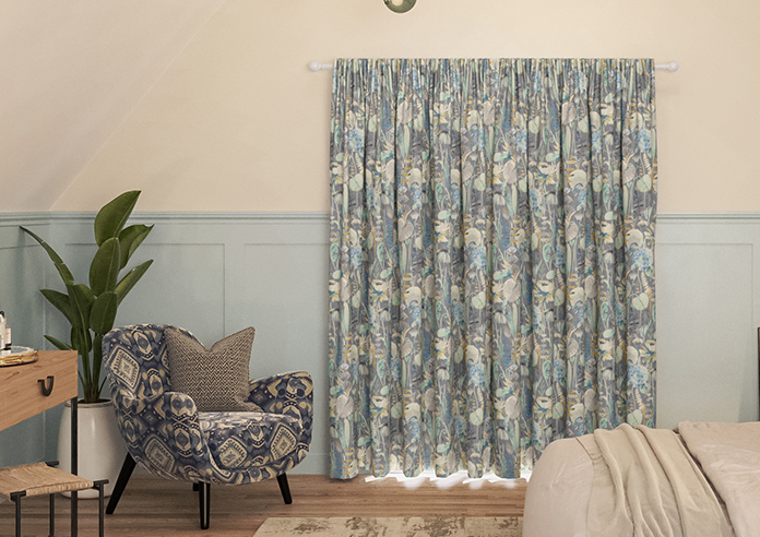 Zebedee, Teal - Made to Measure Curtains - Image 7